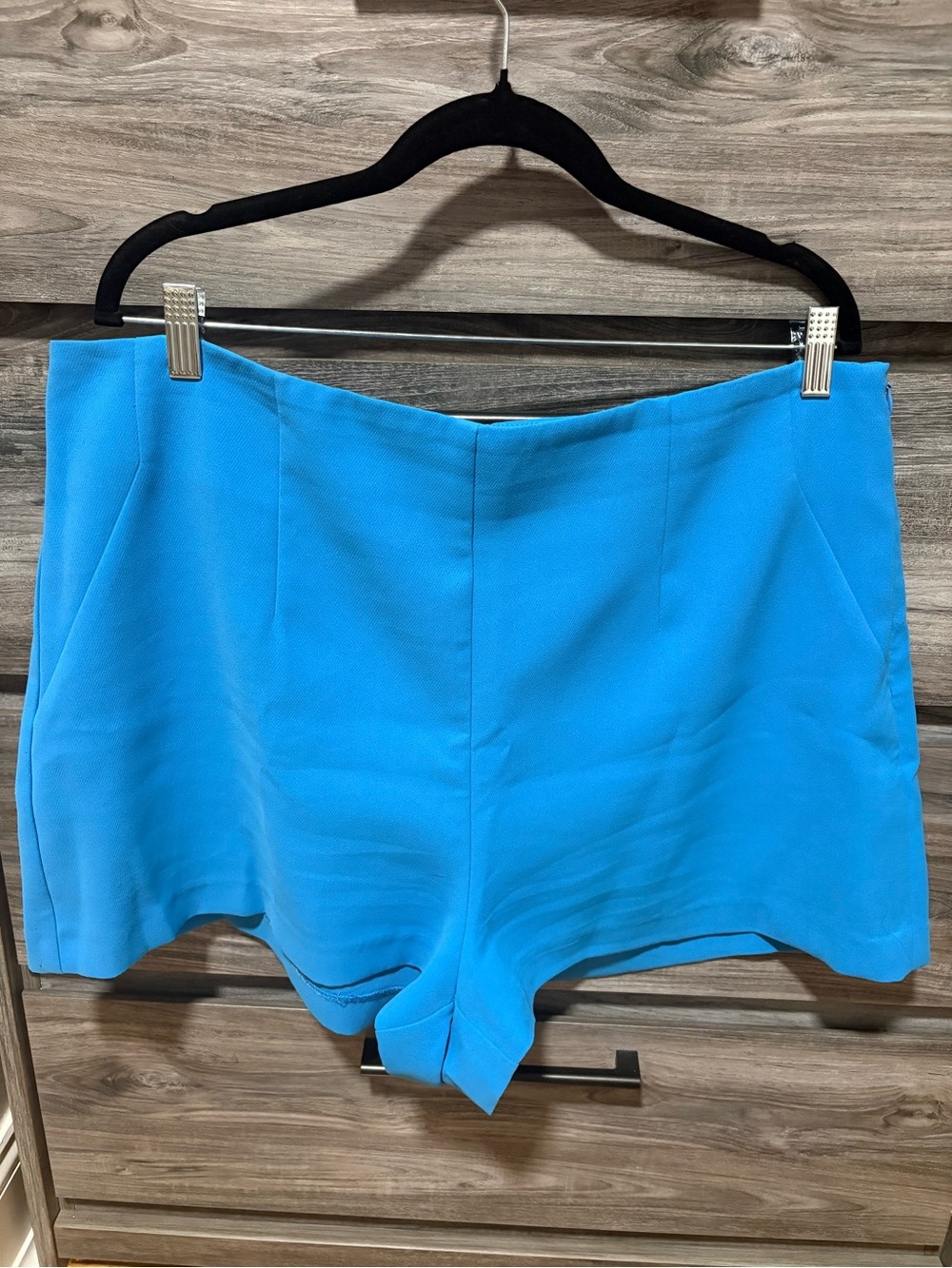 Primark Electric Blue High-Waist Women's Shorts - Picture 2 of 3